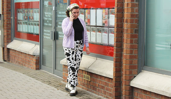 Young woman talking on her phone