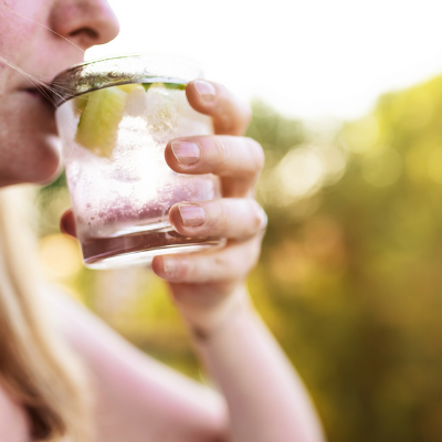 Girl drinking alcohol