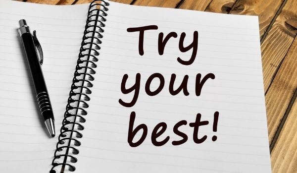 Try your best write in black pen in a notepad